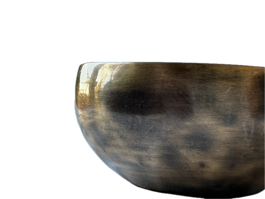 Klangschale Nepal Handgefertigt 340g, geschwärzt